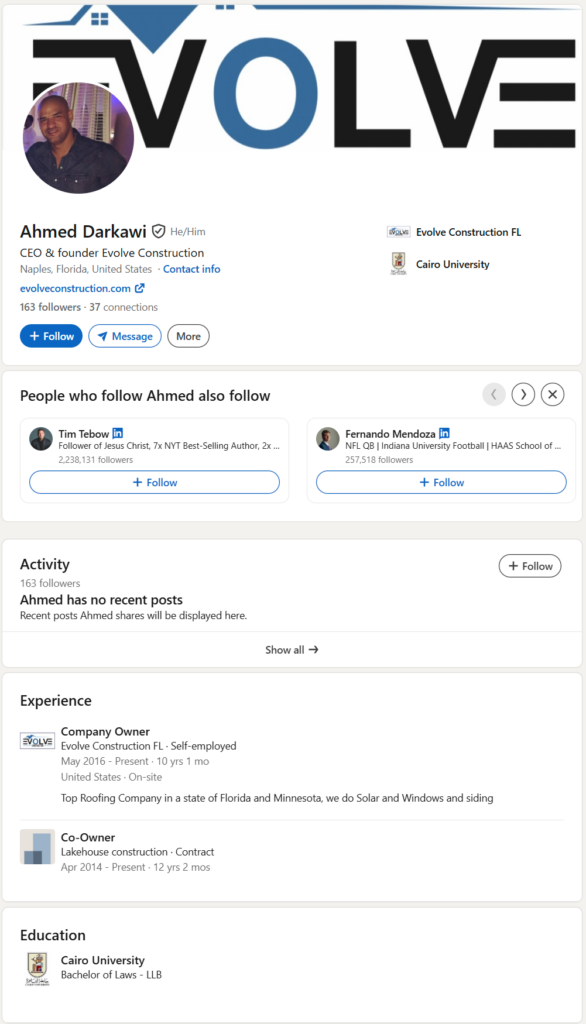 Ahmed Darkawi LinkedIn